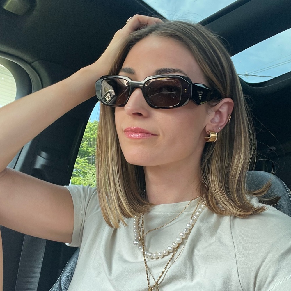 Prada Rectangle Sunglasses Tortoise Brown - image 3